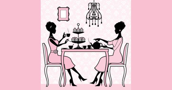 ladies having tea