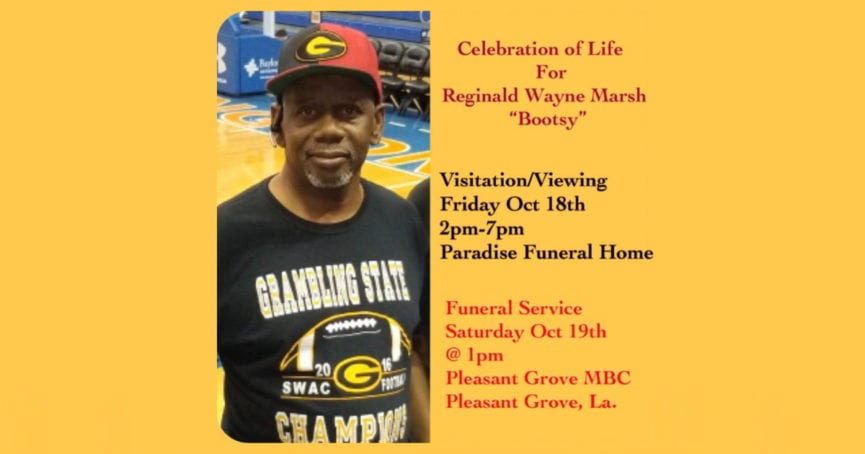 Celebration of Life for Reginald Wayne Marsh