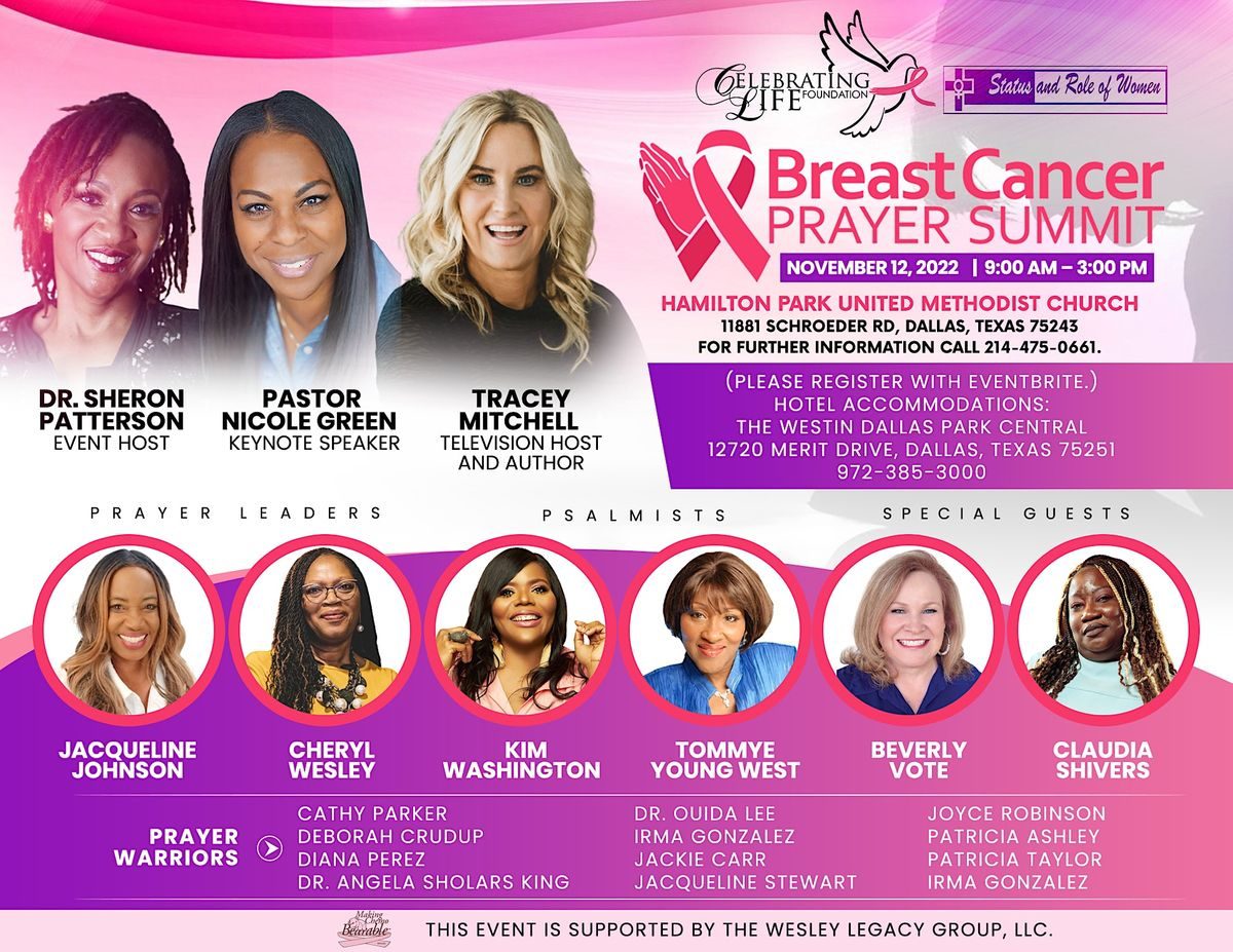 Featured image for “Breast Cancer Prayer Summit: November 12, 2022”
